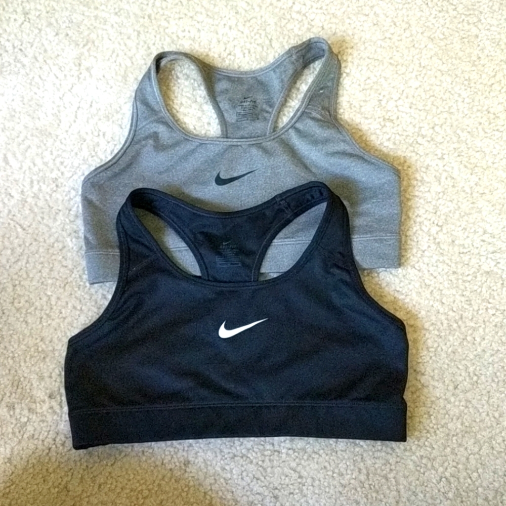 2 Nike size Medium sports bras